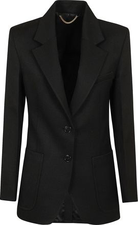 Victoria Beckham Patch Pocket Tailored Jacket with Notched Lapels