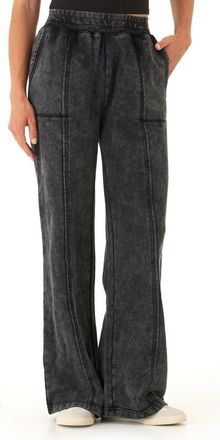 Threads 4 Thought Hester Mineral Wash Wide Leg Pant in Black at Nordstrom, Size X-Large