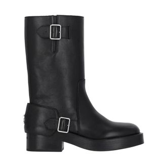 Courr&egrave;ges Botas de Cuero con Arneses Americana - Shoes - Mujer - Negro - 39 EU