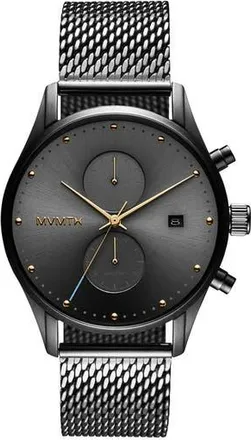 MVMT Voyager Quartz Mesh Bracelet Watch, 42mm in Grey at Nordstrom Rack