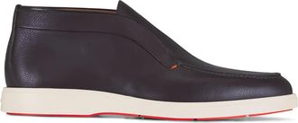Santoni slip-on leather boots - Brown