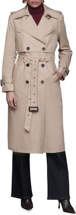 Avec Les Filles Layered Cotton Blend Trench Coat in Sand at Nordstrom, Size Xx-Large