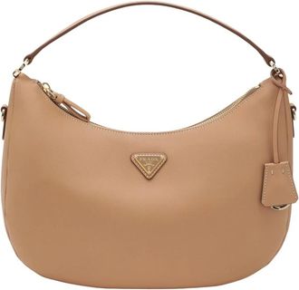 Prada Schoudertas - Dames - Schoudertassen - Beige - ONE Size - Leer - Tassen