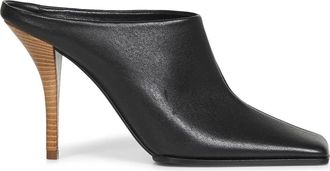 Alaia Heeled Mules - Dames - Muiltjes - Zwart - 40 EU - Leer - Schoenen