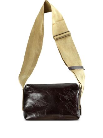 Uma Wang small leather shoulder bag - women - Leather - One Size - Brown