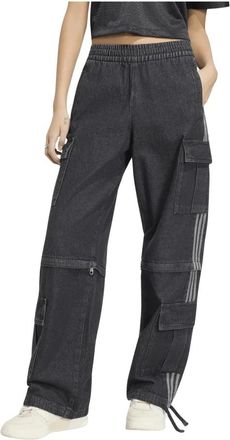 adidas Fitness, Dames, Zwart, S, Denim, Mid Rise 2-in-1 Denim Pant