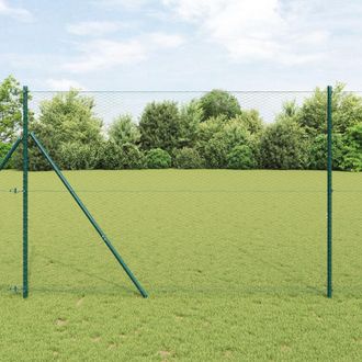 Berkfield Home Hexagon Fence Grey 1.6x100 m Steel