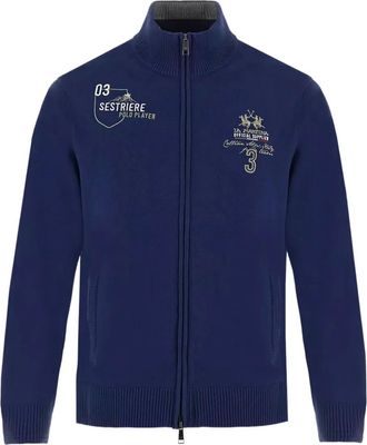 La Martina Bradford vest met ritssluiting - Blauw