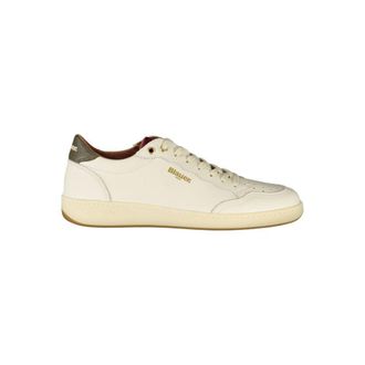 Blauer White Leather Men Mens Sneaker