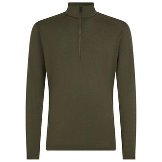 Icebreaker 200 Oasis L/S Half Zip Merinounterw&auml;sche f&uuml;r Herren | oliv/braun