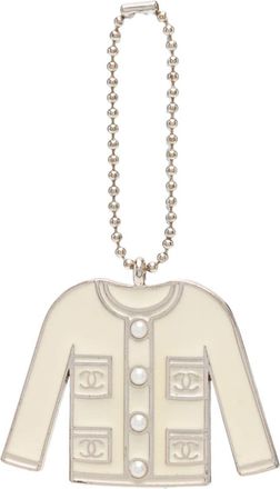 Chanel 2000s Cardigan bag charm - women - Metal (Other) - One Size - Neutrals