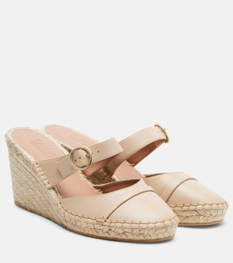 Malone Souliers Farah leather espadrille wedges