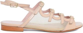 Sarah Chofakian Angelina sandals - women - Leather/Leather/Leather - 36 - Pink