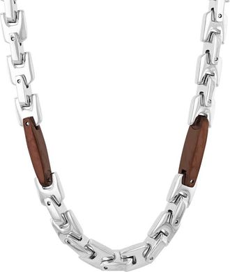 Robert Alton Brown Finish Mens Stainless Steel Chain