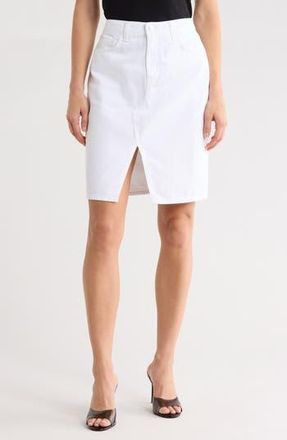 L'agence Tylee Denim Skirt in Blanc at Nordstrom Rack, Size 24