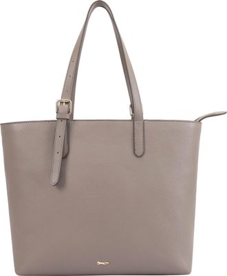 Paul Costelloe Womens Cambridge Leather Shoulder Bag - Brown - One Size