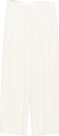 Toteme Off White Relaxed Pleated Pants