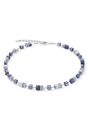 Coeur de Lion Geocube Necklace in Sodalite & Haematite Blue at Nordstrom
