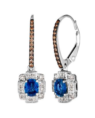 Le Vian Blueberry Sapphire 14K 1.10 ct. tw. Diamond & Sapphire Earrings