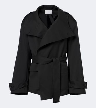 Frankie Shop Tavea belted double-breasted jacket