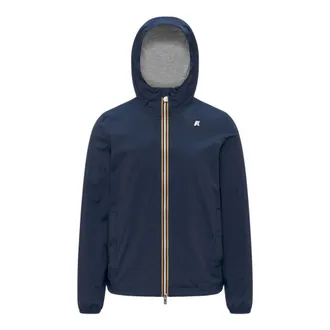 K-Way K-Way, Light Jackets, male, Blue, Size: XL Jack Stretch Nylon Jersey