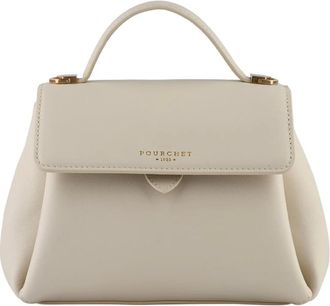Pourchet S&eacute;vign&eacute; - Dames - Tassen - Beige - Maat: ONE Size Leer