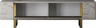 Hanah Home Modern Tv Stand With Metal Legs