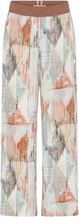 Gustav Wijde broek - Dames - Wijde Broeken - Beige - S - Broeken