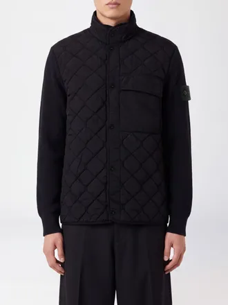 Stone Island Ghost Padded Recycled Nylon Jacket with High Collar
