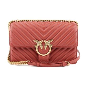 Pinko Love One Classic Slouchy - female - PINKO - Cross Body Bags - Red - ONE SIZE - Bags