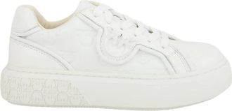 Pinko Witte Sneaker Schoenen - Dames - Sneakers - Wit - 40 EU - Leer - Schoenen