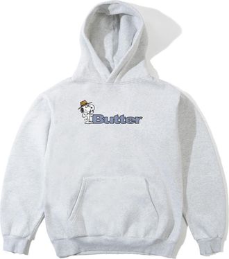 Butter Goods Peanuts Snoopy Spike Graphic Hoodie in Ash at Nordstrom, Size X-Large