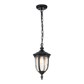 Netlighting Cleveland Outdoor Pendant Ceiling Light Weathered Bronze IP44 in Brown