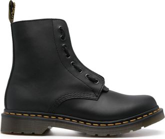Dr. Martens 1460 Pascal boots - men - Fabric/Calf Leather/Rubber/Calf Leather - 4 - Black