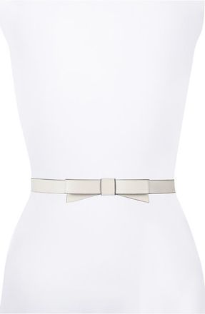 Kate Spade New York bow belt in Light Cream at Nordstrom, Size Small