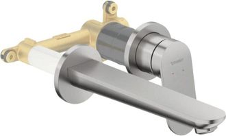 Duravit Duravit - Mezclador Empotrado De Lavabo Wave Acero Inoxidable Cepillado + Cuerpo Empotrado