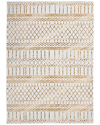 Linon Motif Printed Soft Minear Area Rug