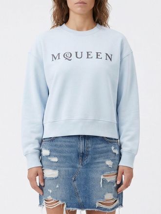 Alexander McQueen McQueen Cotton Crewneck Sweatshirt with Logo