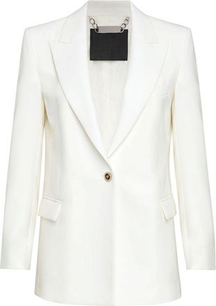Philipp Plein single-breasted blazer - women - Viscose/Virgin Wool - M - White