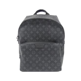 Louis Vuitton Black Coated Canvas Backpack (Pre-Owned)