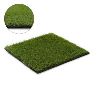 RugsX RugsX Artificial Grass Woodland Rug in Green | Size: 200 cm x 200 cm