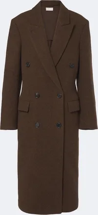 The Row Bamira double-breasted virgin wool coat