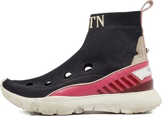 Valentino Garavani Sneakers traforate senza lacci - Nero