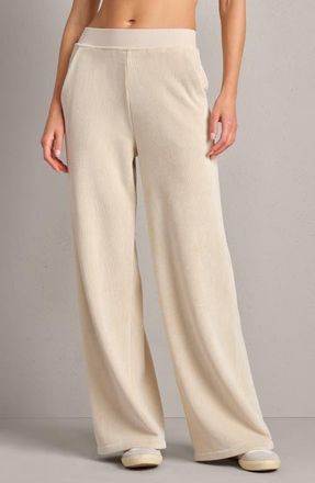 Rhone Corduroy Wide Leg Pants in Bone at Nordstrom, Size X-Large