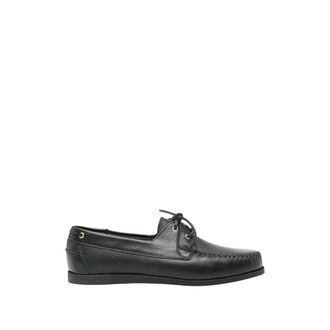 Vinny&rsquo;s Schoenen, Heren, Zwart, 41 EU, Leer, Boatman Bootschoenen