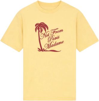 Dr&ocirc;le de Monsieur T-Shirt - Heren - T-shirts - Geel - M - Tops