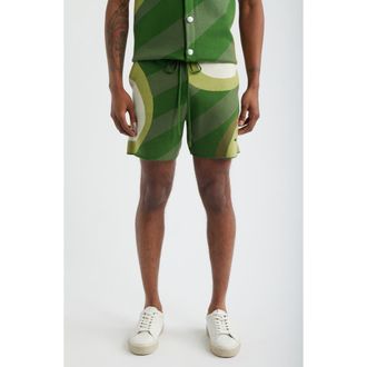 MAVRANS Golf Course Knit Shorts in Green at Nordstrom, Size Xx-Large