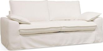 Oviala Oviala - Canapé de 3 plazas en Alfombra texturizada color blanco