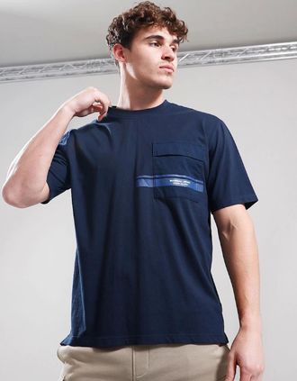 Marshall Artist Mens Seafield T-Shirt - Navy - Size: 38