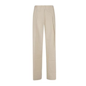 Dries Van Noten Straight Trousers, female, Beige, Size: XS Pila Pants